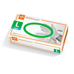 ACCUTOUCH VINYL EXAM GLOVES LARGE 100/BX